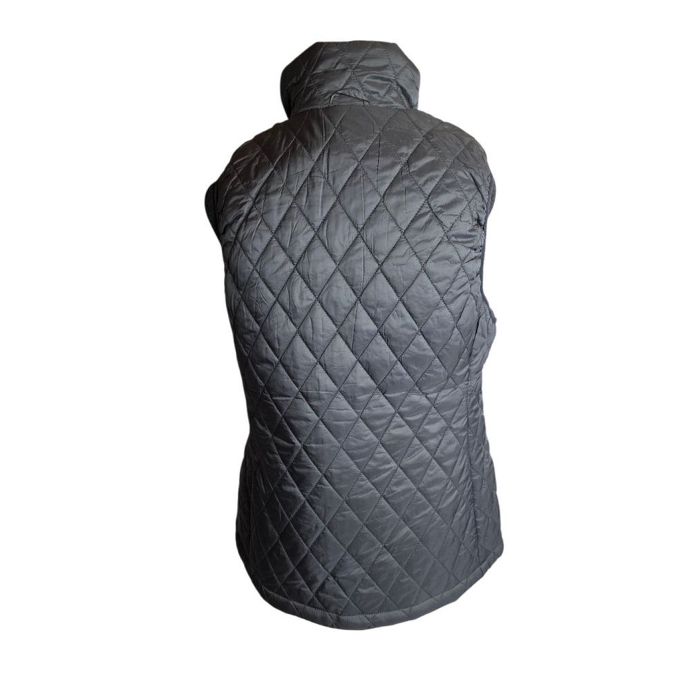Lands End black puffer vest size Small - Picture 3 of 9
